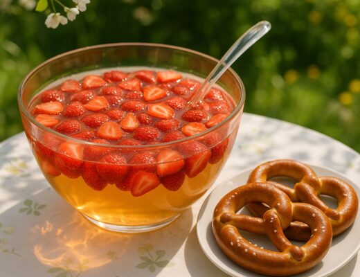 Erdbeerbowle mit Brezn